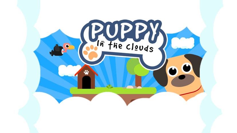 Puppy in the clouds