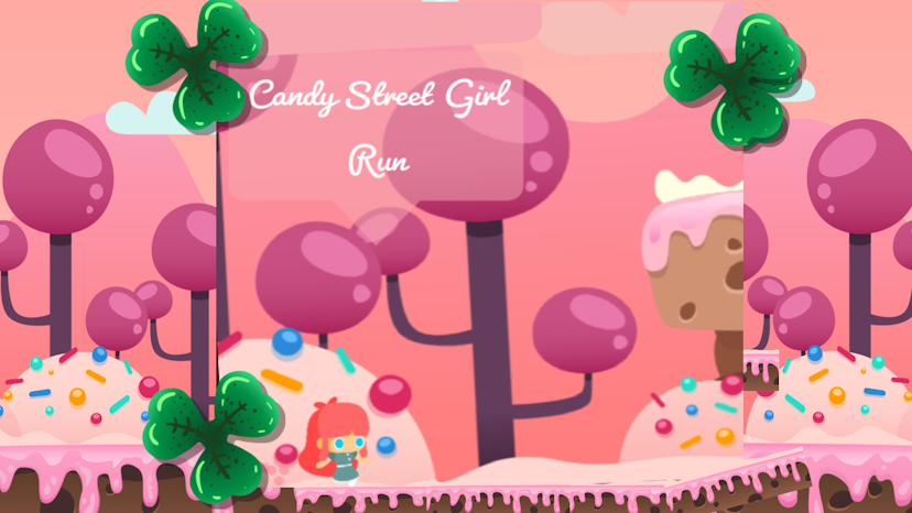 Candy street girl run 